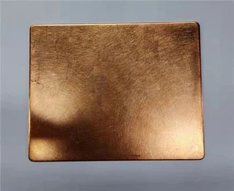 Koperen stempelplaat