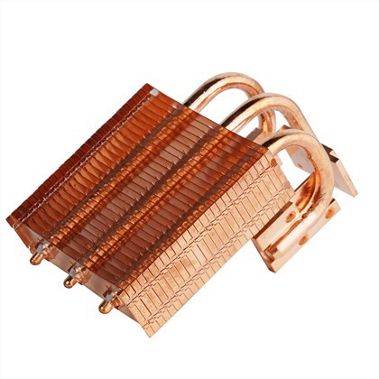 Koperen Rits Fin CPU Koellichaam Met Heat Pipes