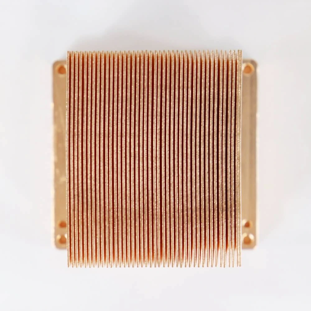 skived fin copper heat sink-1